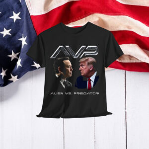 Alien vs Predator Trump vs Elon Shirt