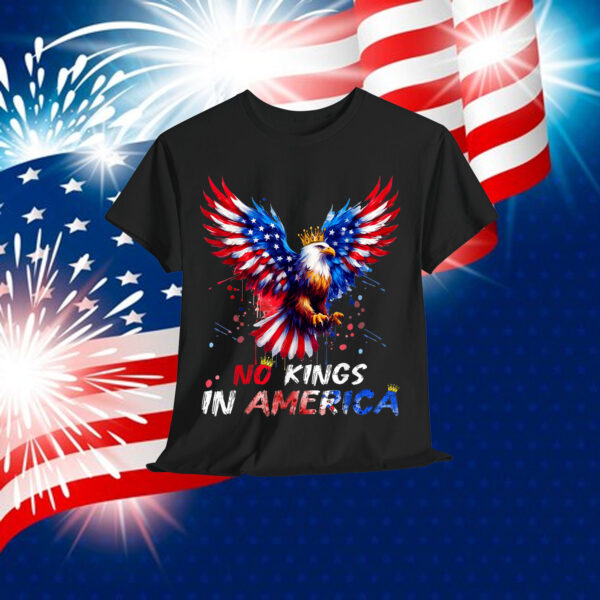 American Bald Eagle 4th Of July No Kings In America Shirt