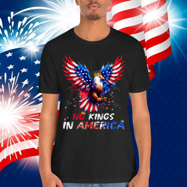 American Bald Eagle 4th Of July No Kings In America Shirt