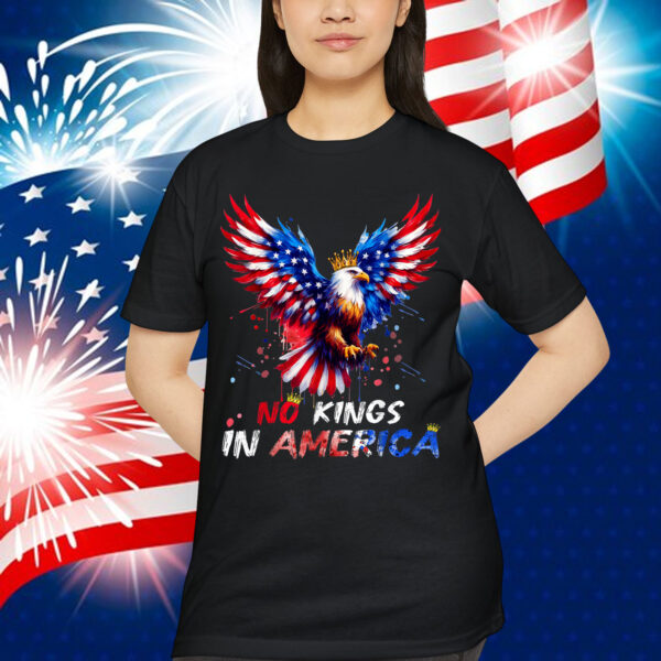 American Bald Eagle 4th Of July No Kings In America Shirt