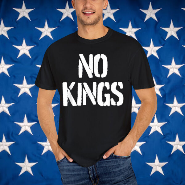Black Modern King Letter Print Shirt