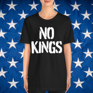 Black Modern King Letter Print Shirt