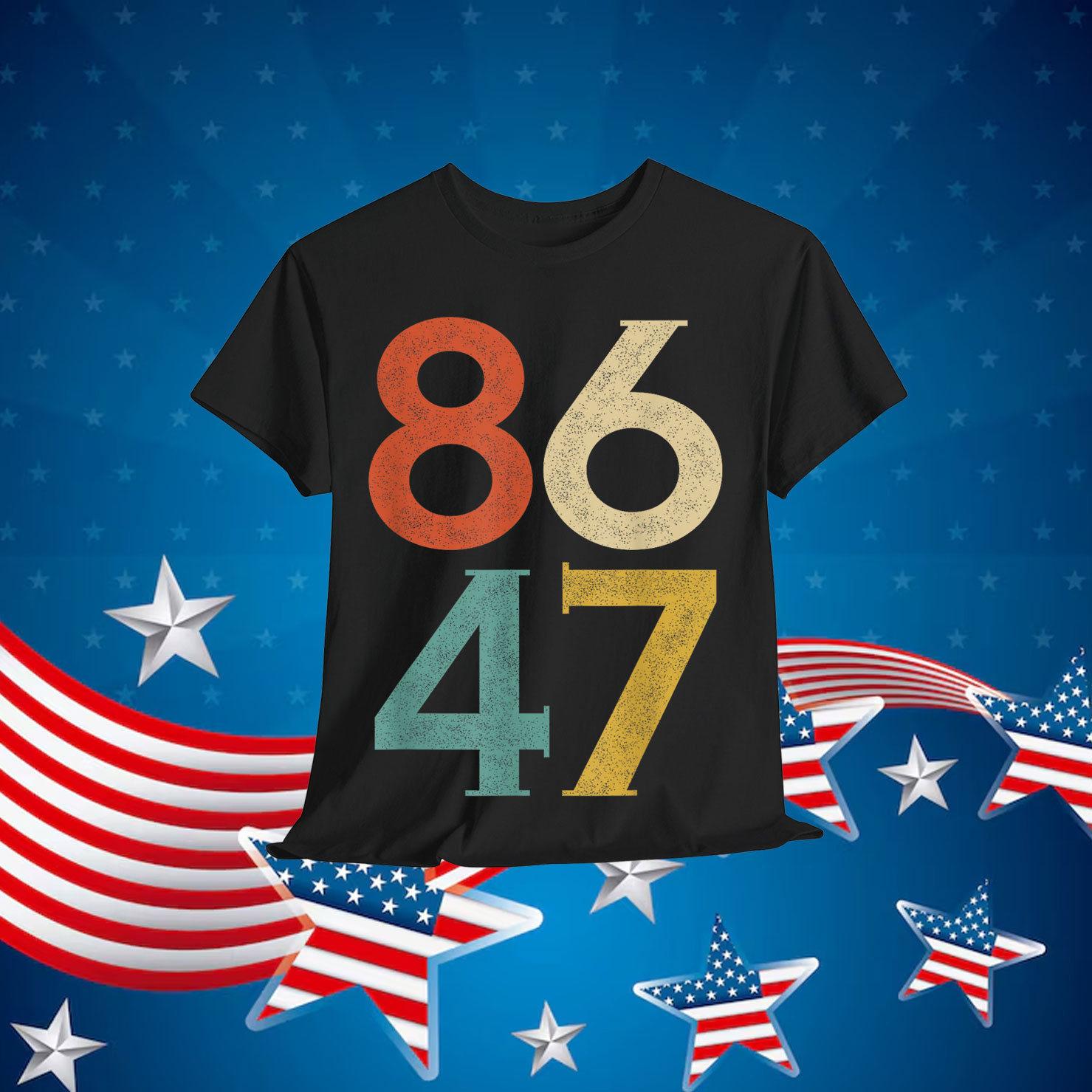 Classic Vintage 80s Style 86 47 Anti Trump Shirt