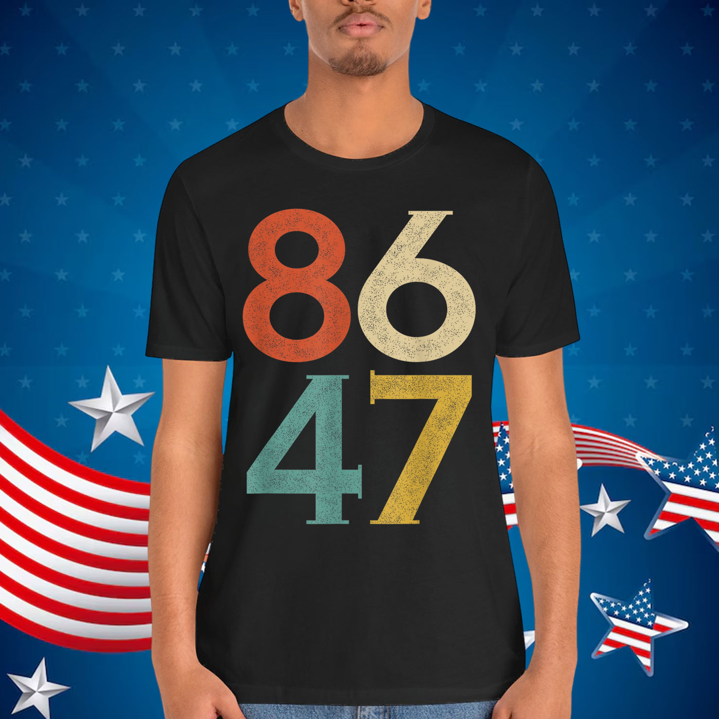 Classic Vintage 80s Style 86 47 Anti Trump Shirt