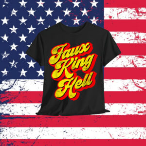 No Kings Faux King Hell Funny Sarcastic Political T-Shirt