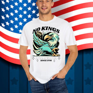 Funny Bald Eagle No Kings In America Fireworks Shirt