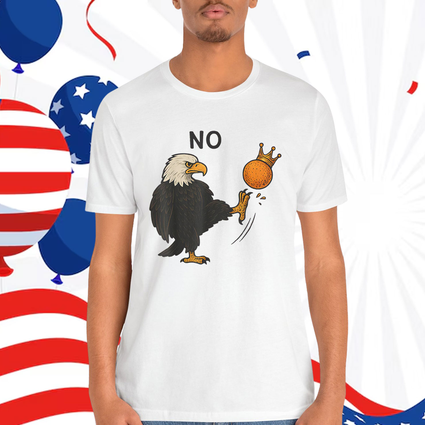 Funny No Kings In America Men Shirt