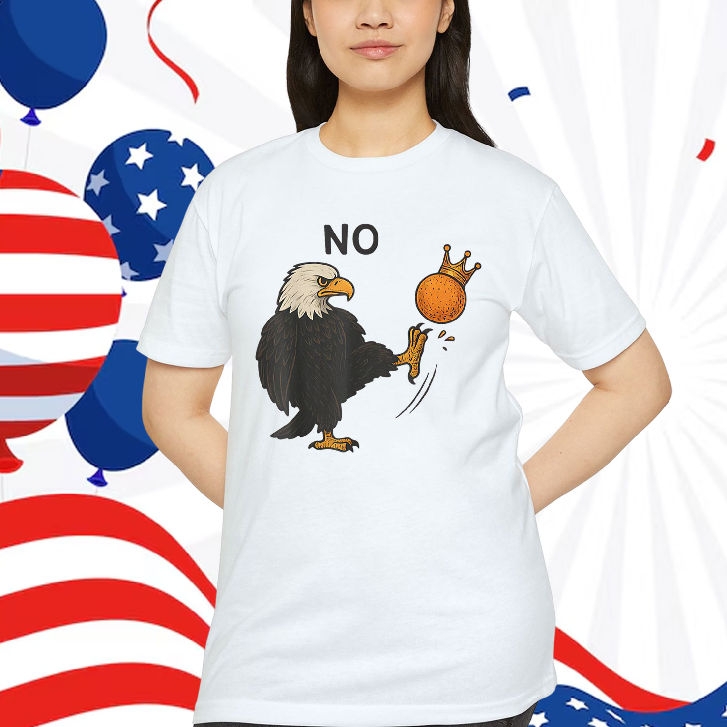 Funny No Kings In America Men Shirt