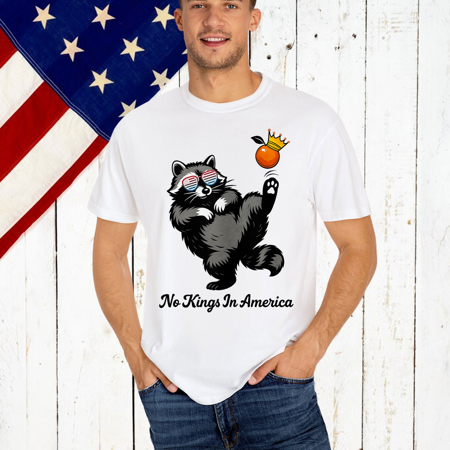 Funny No Kings In America We The People Political Shirt