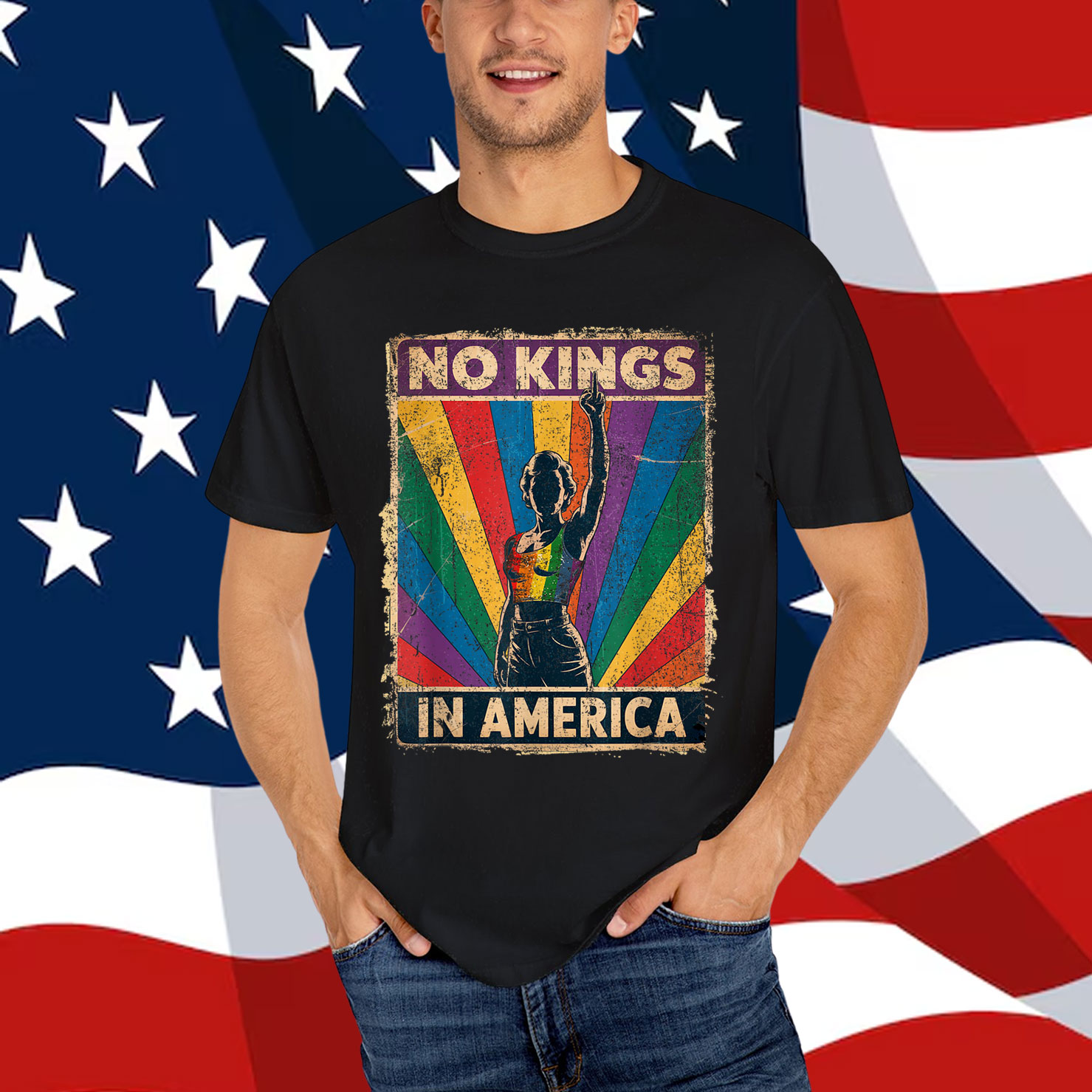 Funny No Kings In America Shirt