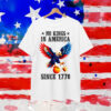 Funny No Kings Since 1776 Bald Eagle 4th Of July Shirt