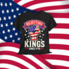 Funny Rejecting Kings Fist Sign USA No Kings In America T-Shirt