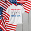 Funny Skeleton Amercian Since 1776 Shirt