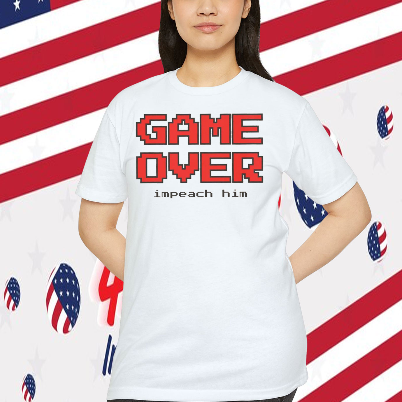 GAME OVER Impeach Him Shirt