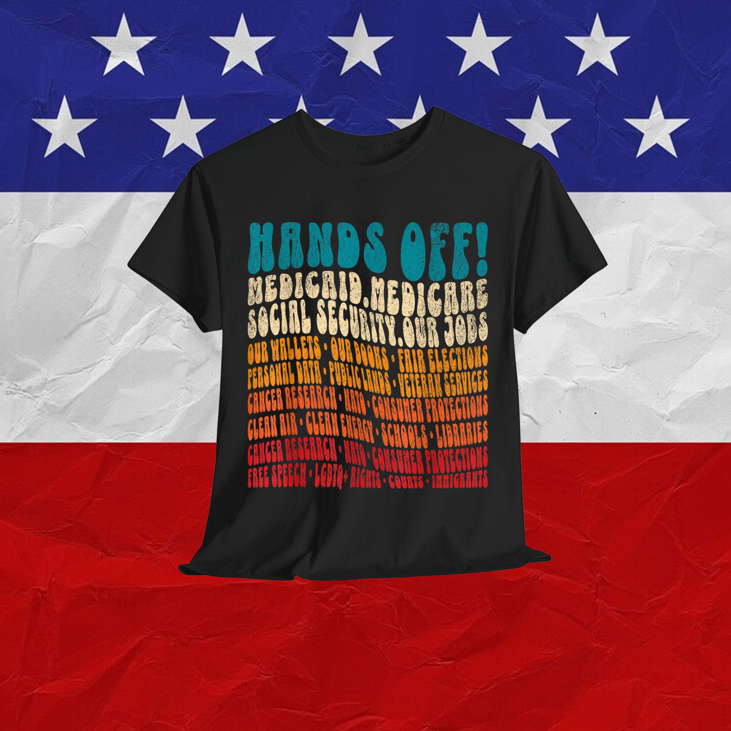 Hands Off Protest Fight Resist Protect Men Shirt