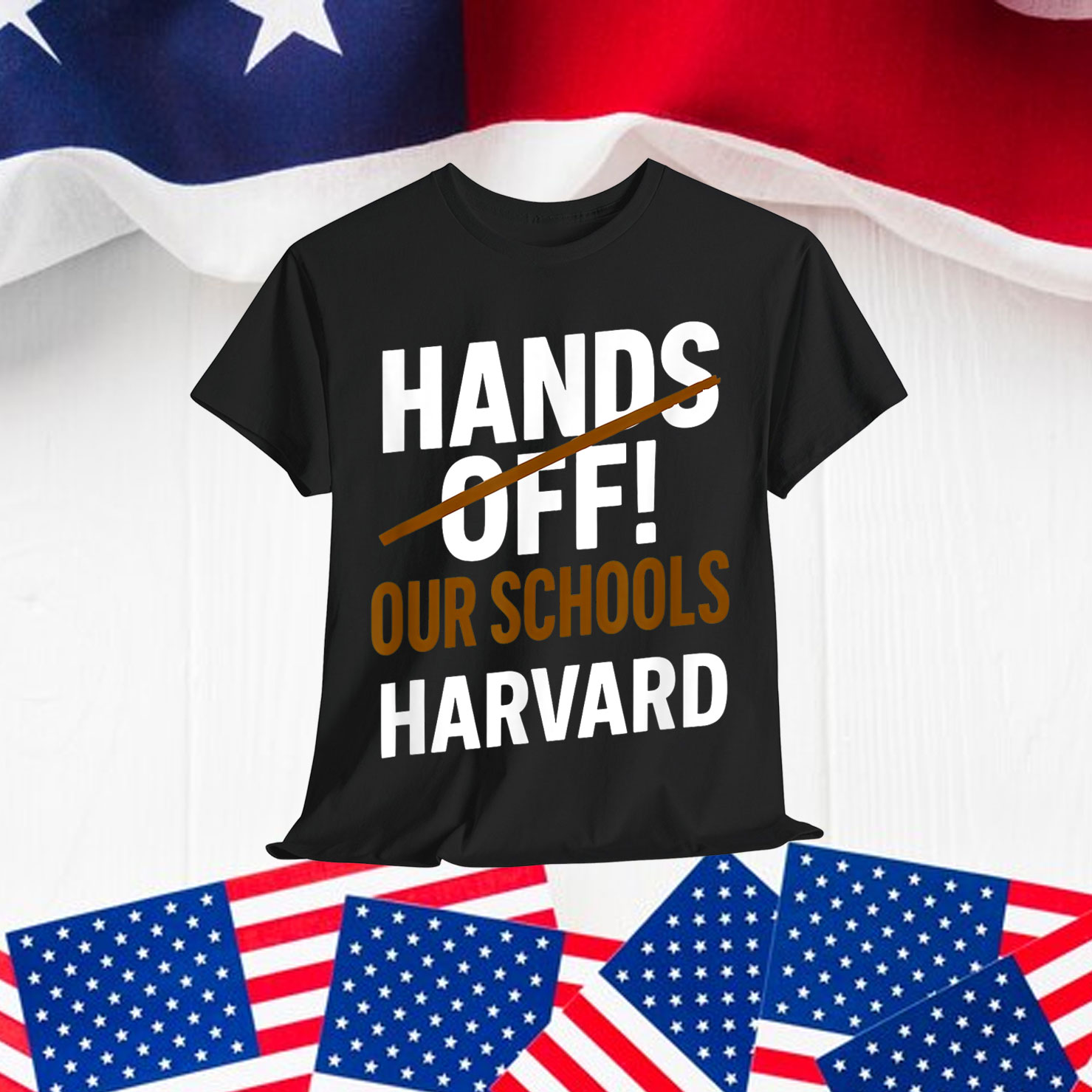 I Stand With Harvard Hands Off Shirt