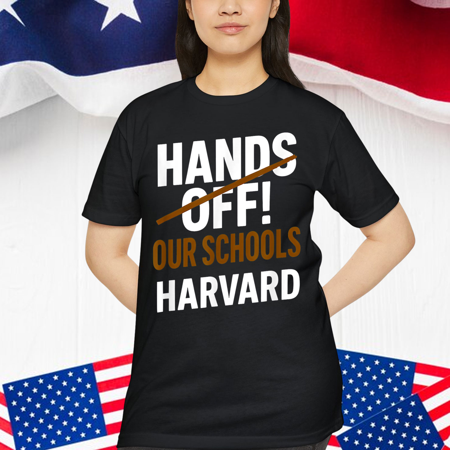 I Stand With Harvard Hands Off Shirt