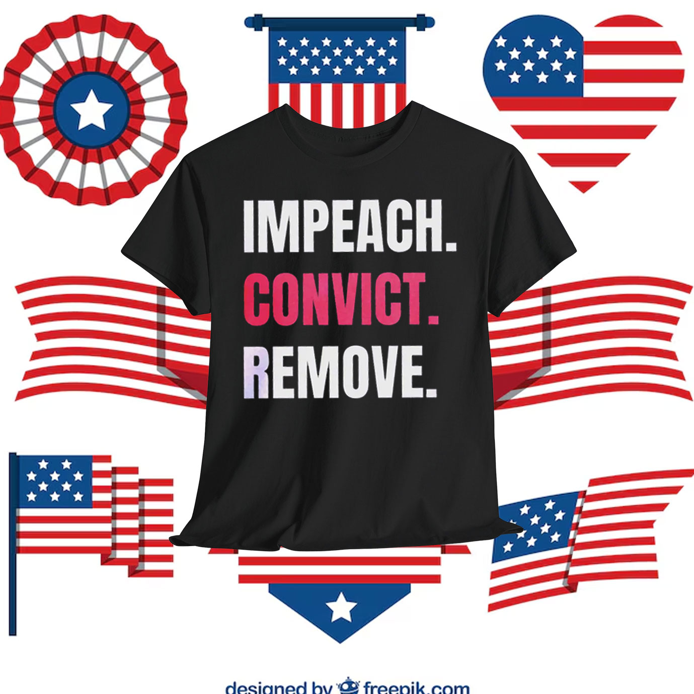 Impeach Convict Remove Unisex Shirt
