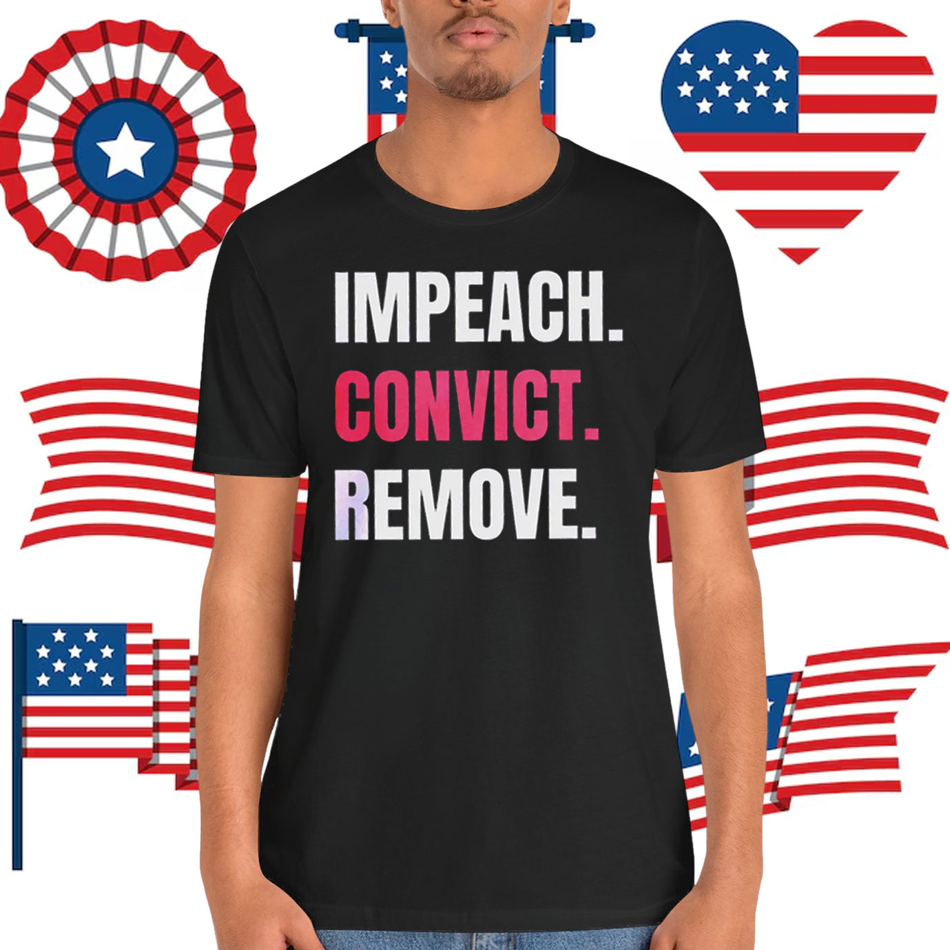 Impeach Convict Remove Unisex Shirt