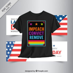 Impeach Convict Remove – Bold Rainbow Shirt