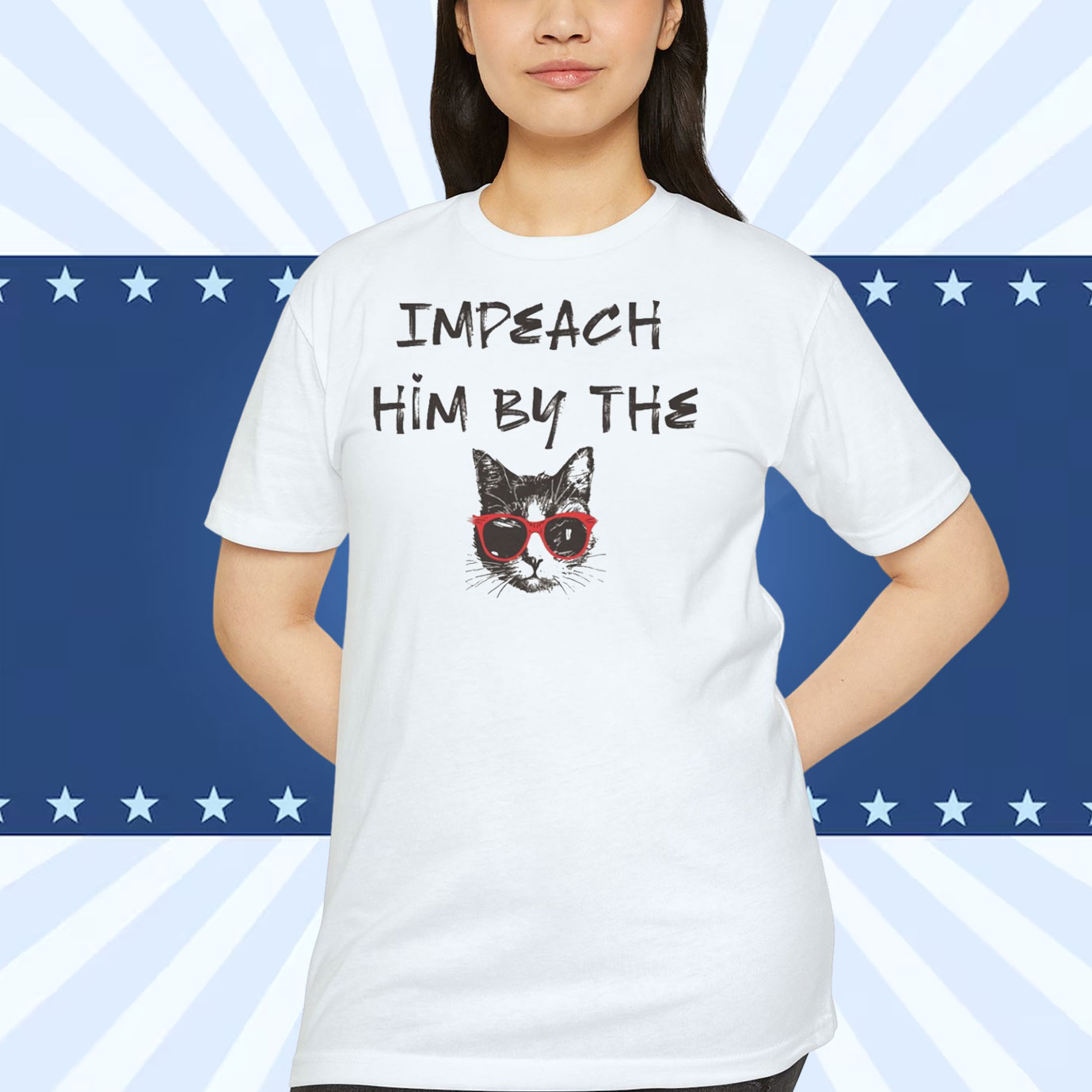 Impeach Him By The Cat Shirt