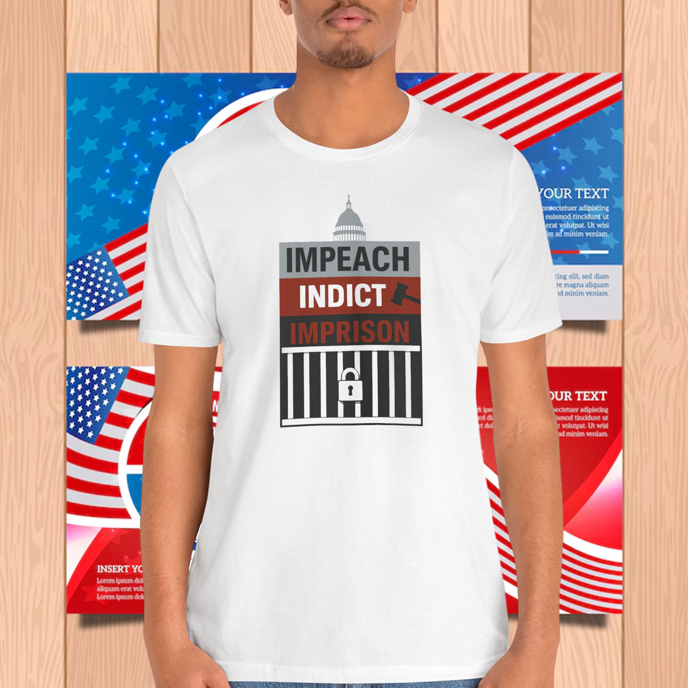 Impeach Indict Imprison Unisex Shirt
