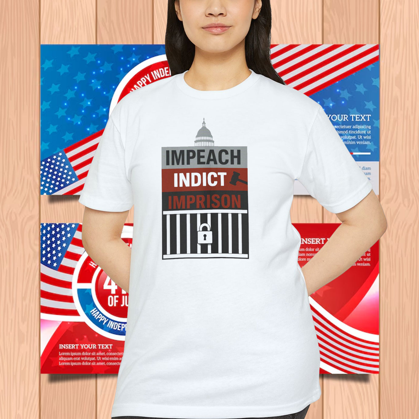 Impeach Indict Imprison Unisex Shirt