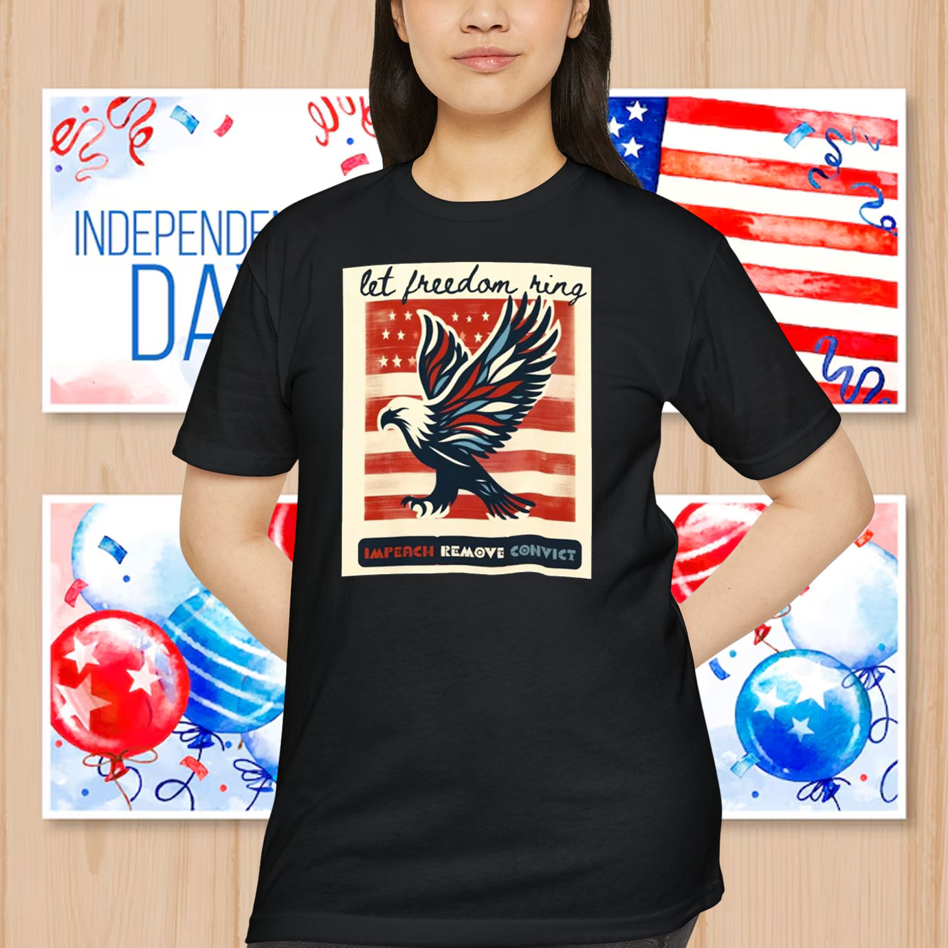 Impeach Remove Convict Let Freedom Ring Shirt