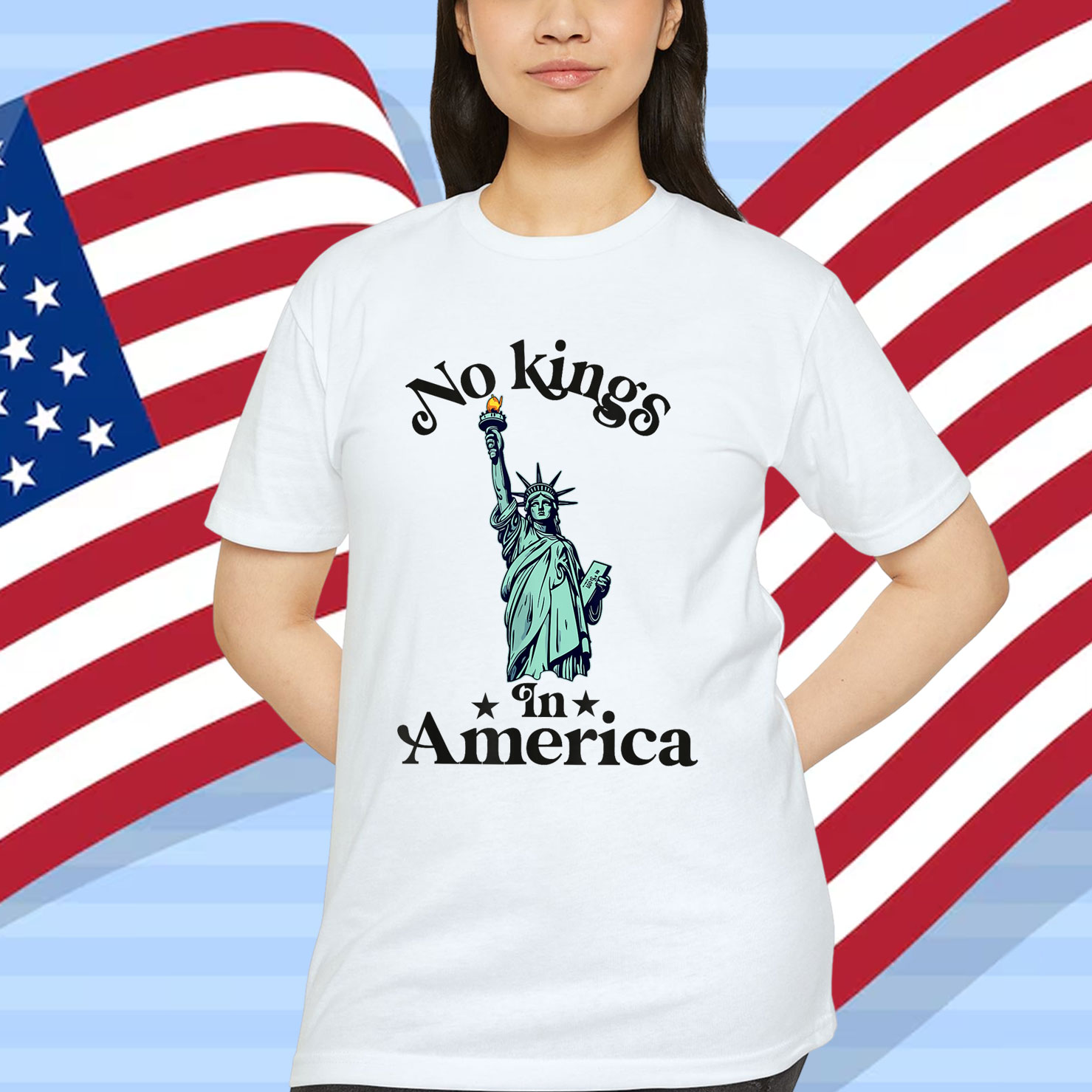 Womens No Kings In America Shirt