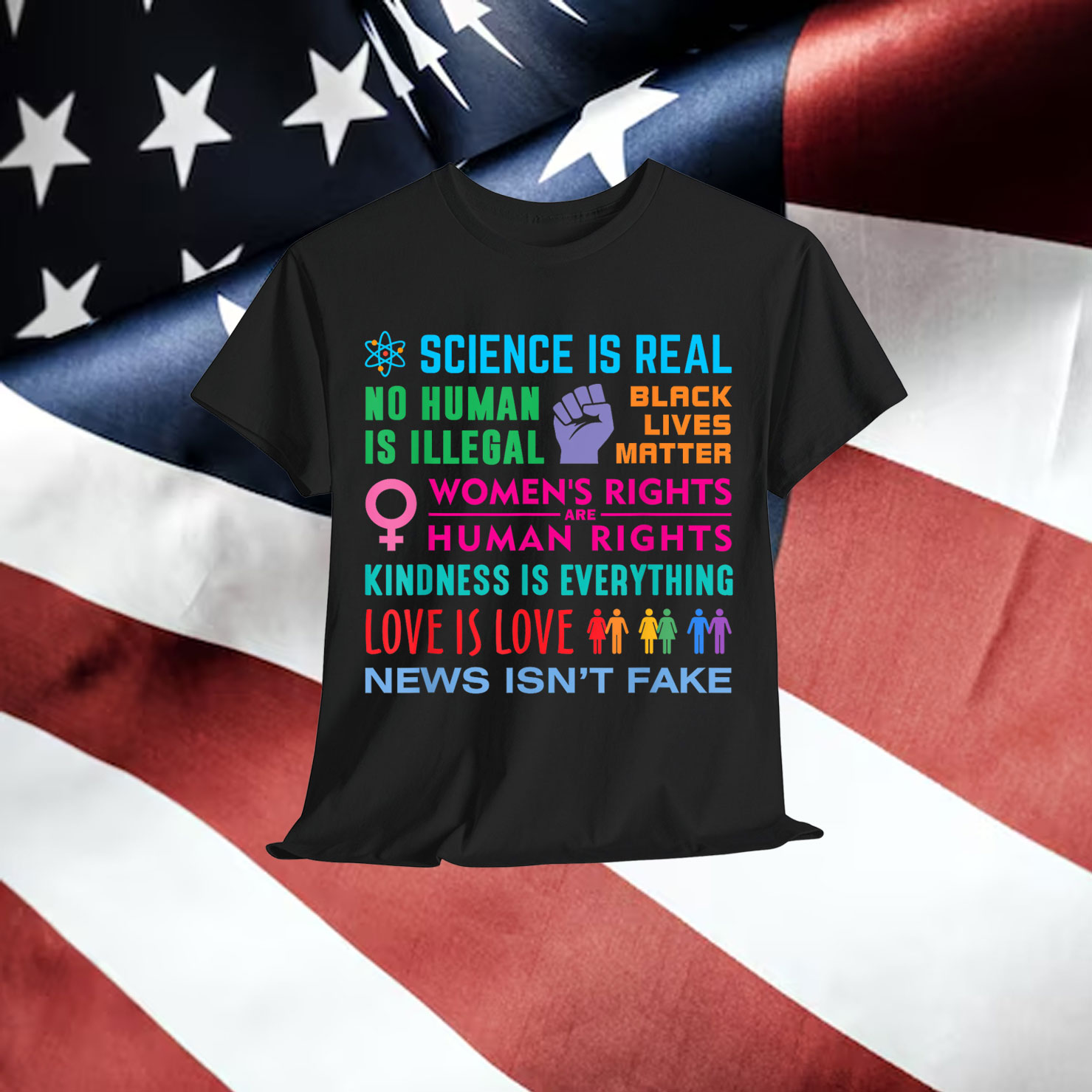 Kindness Is Everything Black Lives Matter Science Is Real Shirt