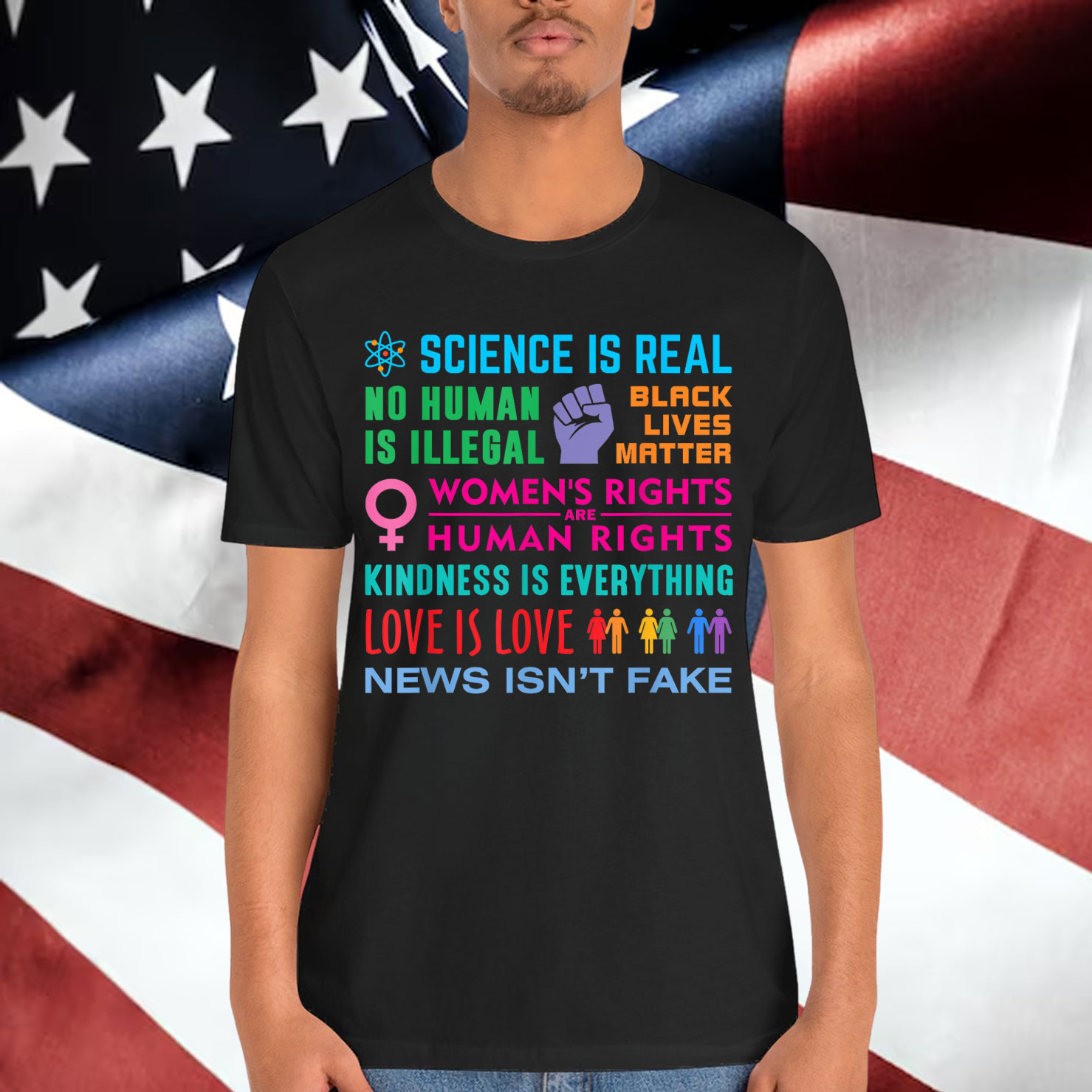 Kindness Is Everything Black Lives Matter Science Is Real Shirt