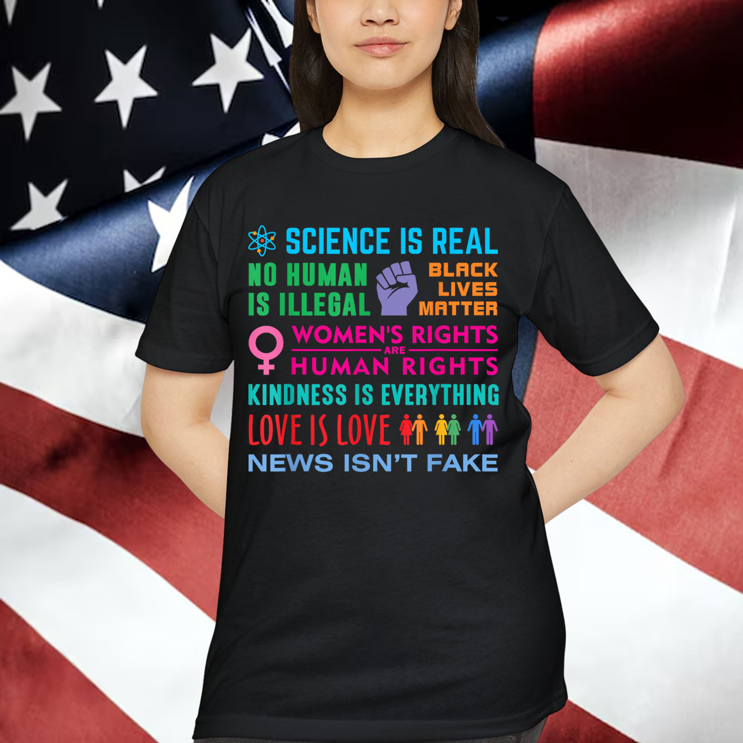 Kindness Is Everything Black Lives Matter Science Is Real Shirt