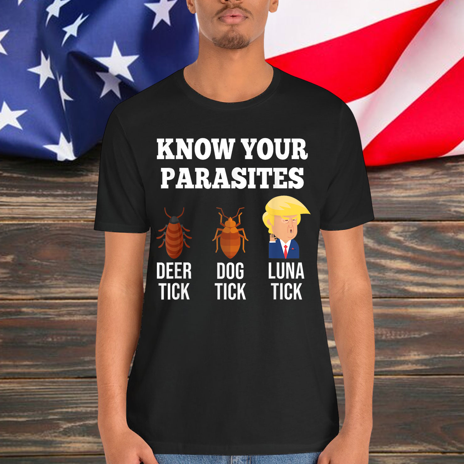Know Your Parasites Anti Trump Funny TICK Resist Shirt