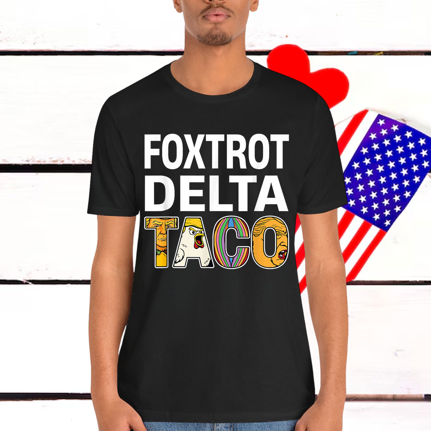Let's Go Taco Chicken Trump Tariff Shirt