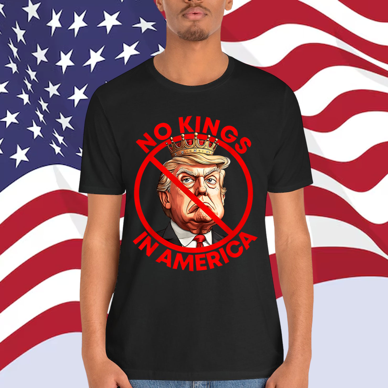 No Kings In America Pro Shirt