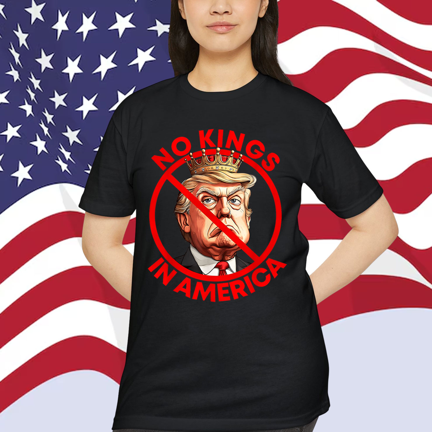 No Kings In America Pro Shirt