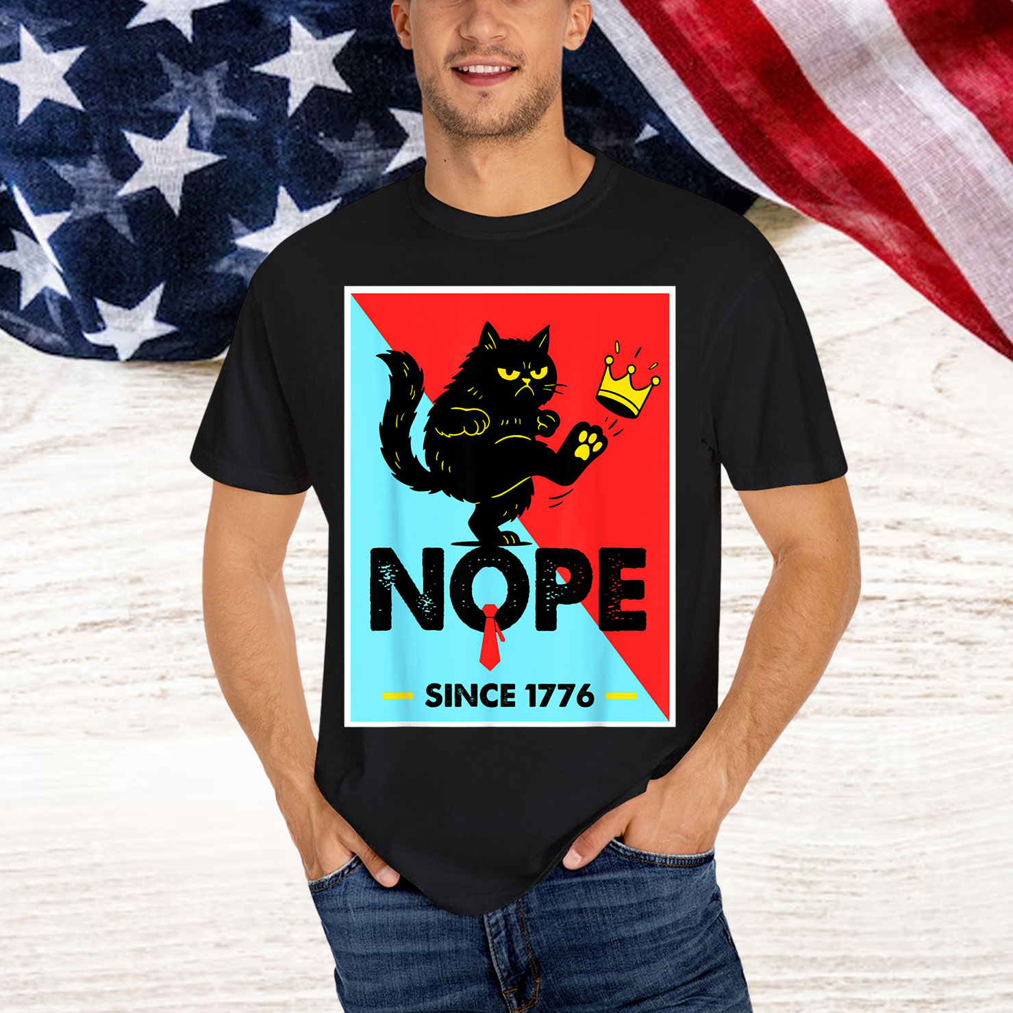 NOPE No Kings In America Since 1776 Political For Shirt