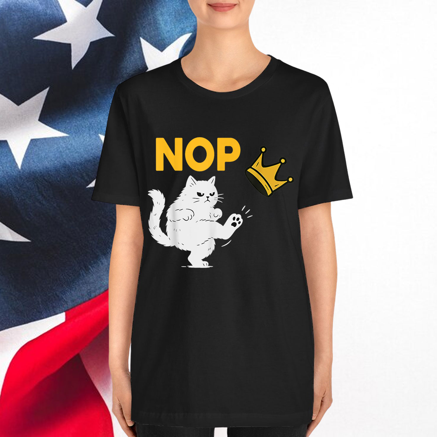 NOPE No Kings in America Black Cat Pro Democracy Shirt