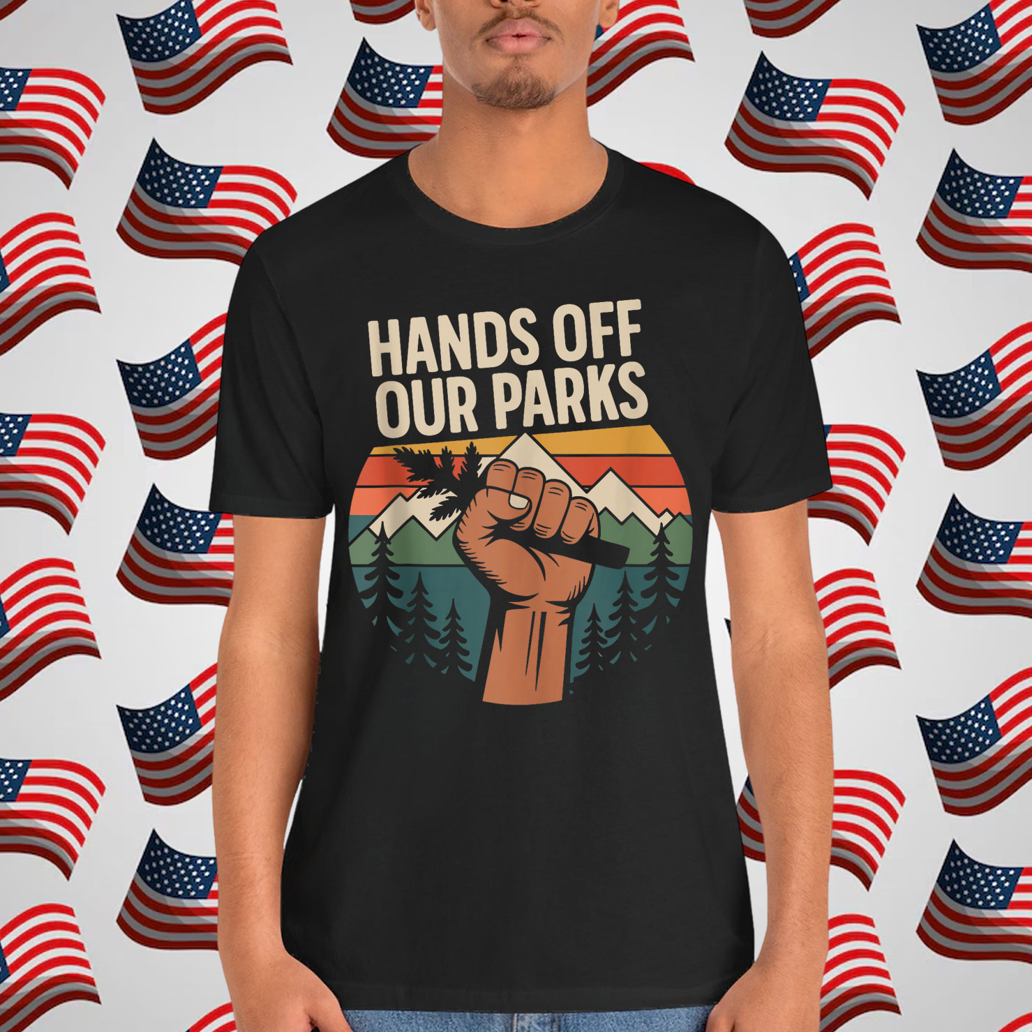 National Parks Vintage Retro Sunset Shirt