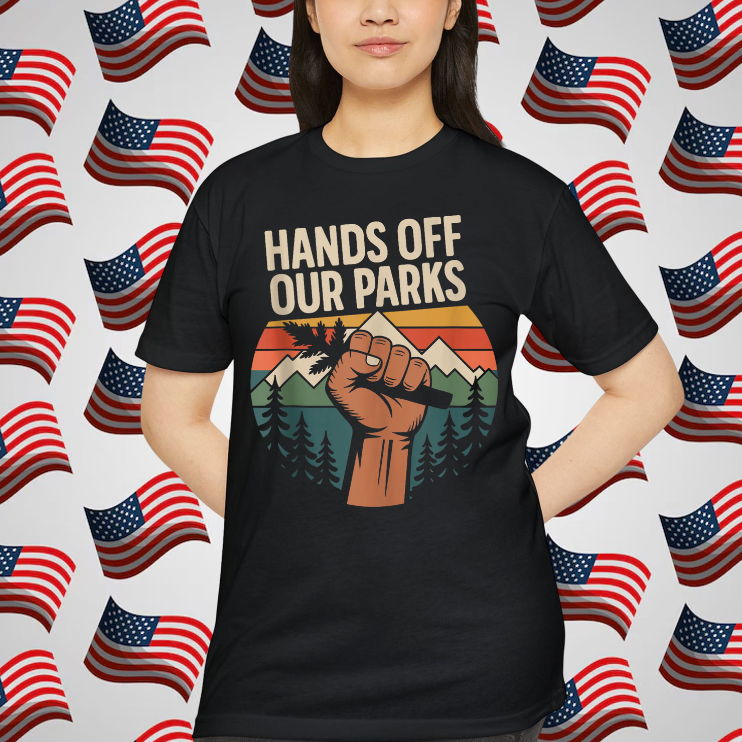 National Parks Vintage Retro Sunset Shirt
