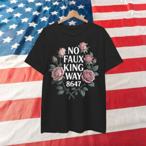 No Faux King Way 86 47 Resist 70s Retro Floral Shirt