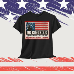 No Kings 2.0 July 4th 2025 Protest Resist Rally Support T-Shirt