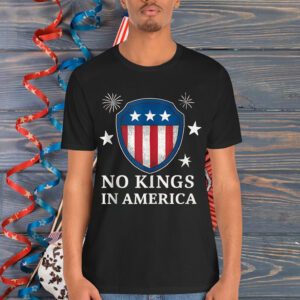 No Kings In America 4th Of July US flag Independence Day Shirt