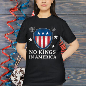 No Kings In America 4th Of July US flag Independence Day Shirt