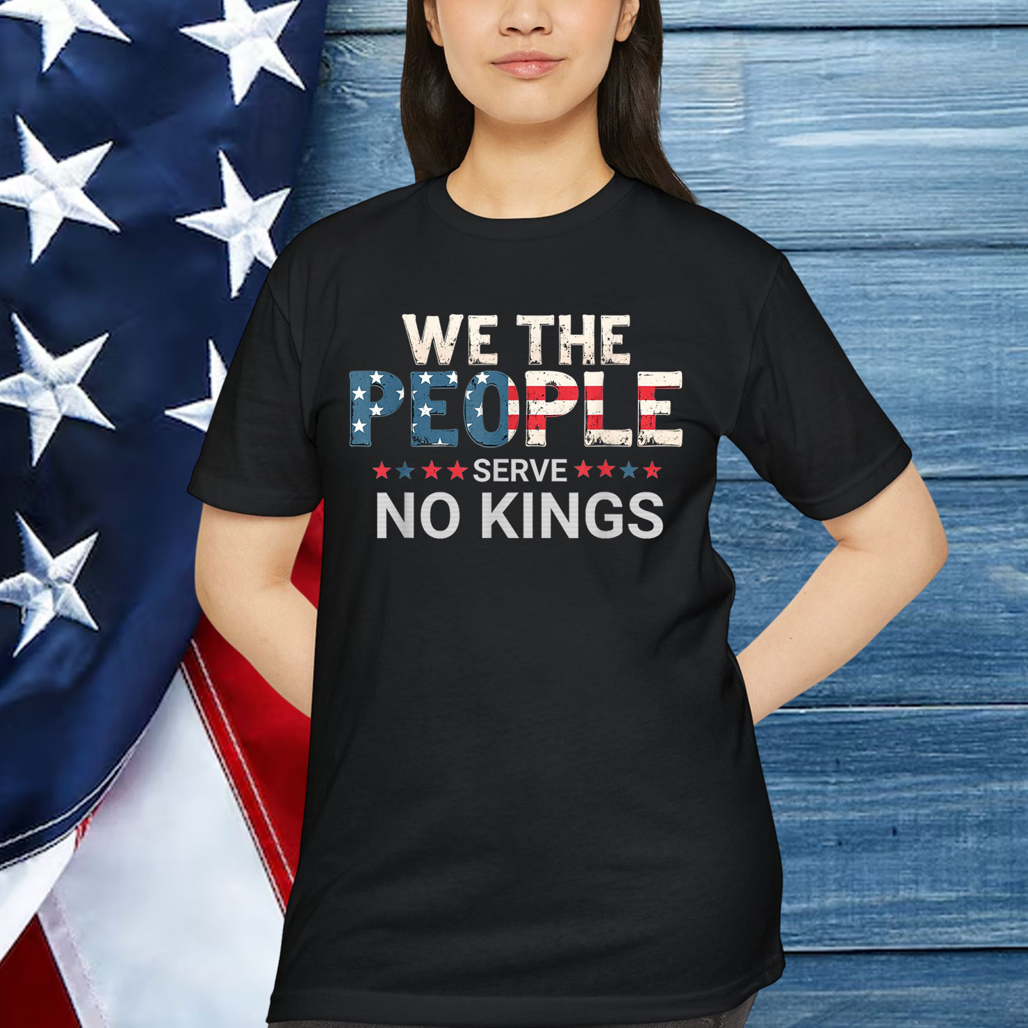 No Kings In America Democracy We The People Shirt