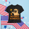 No Kings In America Funny Retro Animal T-Shirt