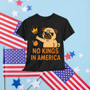 No Kings In America Funny Retro Animal T-Shirt