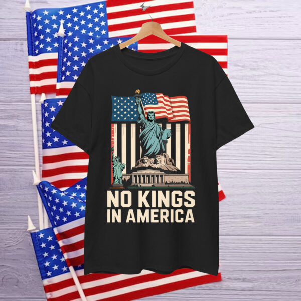 No Kings In America Patriotic American US Premium Shirt