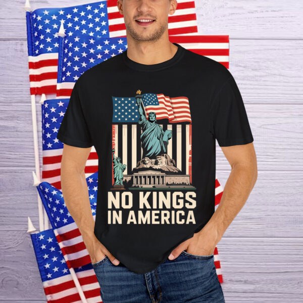 No Kings In America Patriotic American US Premium Shirt