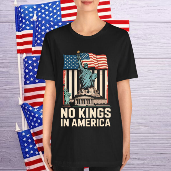 No Kings In America Patriotic American US Premium Shirt